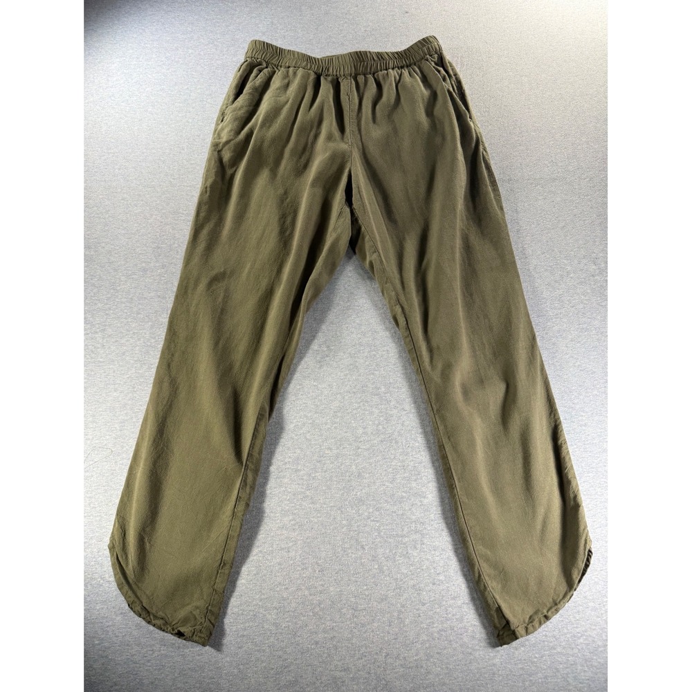 Marine Layer Allison Pants Olive Green Tulip Hem Tencel Lyocell Small 16765